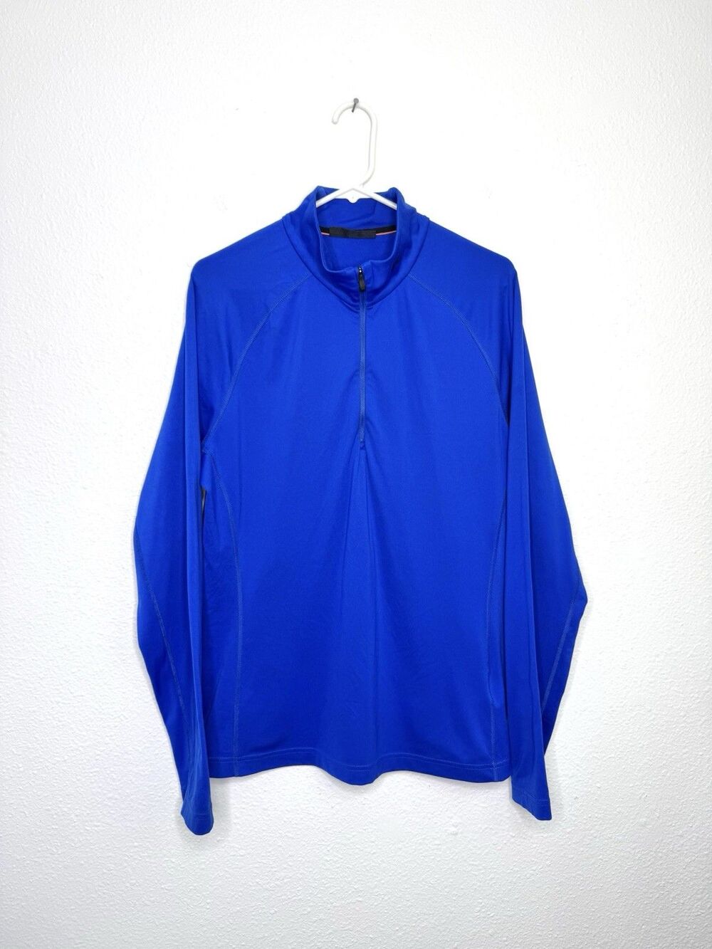 KJUS Sweater Mens XL Blue Second Skin Half Zip Pullover Athletic Golf MS25-810